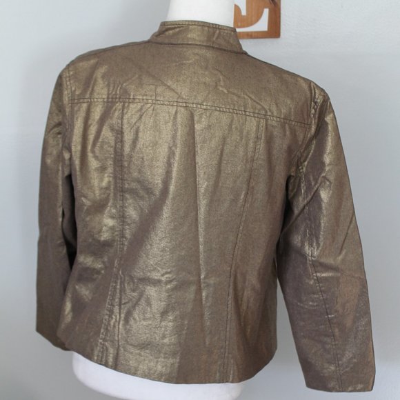 Koret Gold Button-Front Jacket - Picture 3 of 4